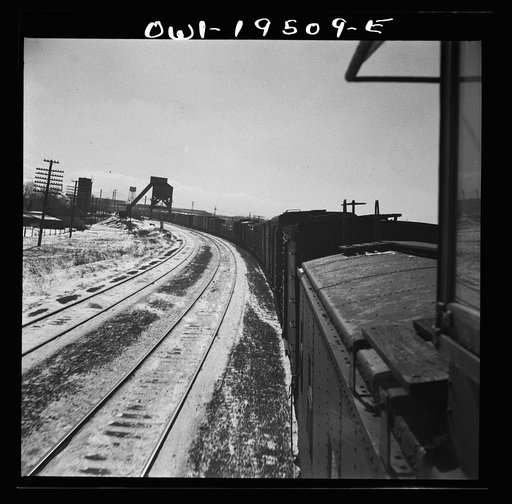 Untitled photo, possibly related to: Streator, Illinois. The coal chutes along the Atchison, Topeka and Santa Fe Railroad between Chicago and Chillicothe, Illinois