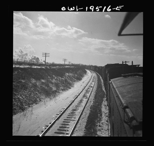Untitled photo, possibly related to: Toluca (vicinity), Illinois. Farm landscape along the Atchison, Topeka and Santa Fe Railroad between Chicago and Chillicothe, Illinois