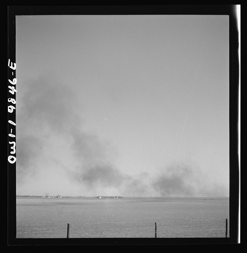 Untitled photo, possibly related to: Argonis, Kansas. Crossing wheat fields along the Atchison, Topeka, and Santa Fe Railroad between Wellington, Kansas and Waynoka, Oklahoma