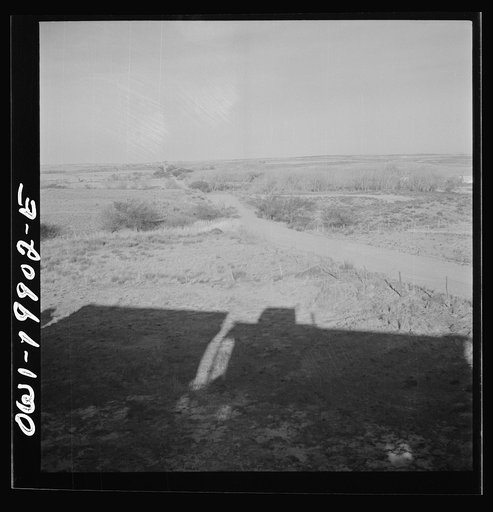Tangier, Oklahoma. Scrub lands along the Atchison, Topeka, and Santa Fe Railroad