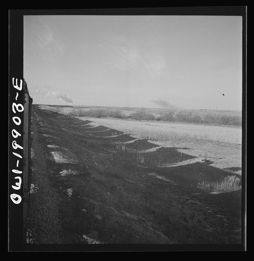 Untitled photo, possibly related to: Woodward, Oklahoma. Dry steam along the Atchison, Topeka, and Santa Fe Railroad
