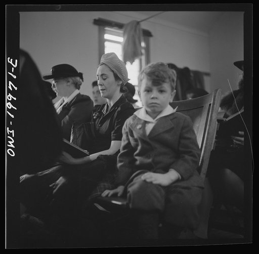 Washington, D.C. Members of the congregation during the sermon at the First Wesleyan Methodist Church