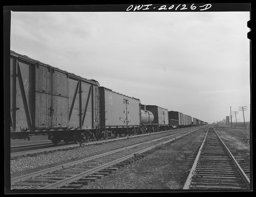 Untitled photo, possibly related to: General view of the city and an Atchison, Topeka and Santa Fe Railroad yard