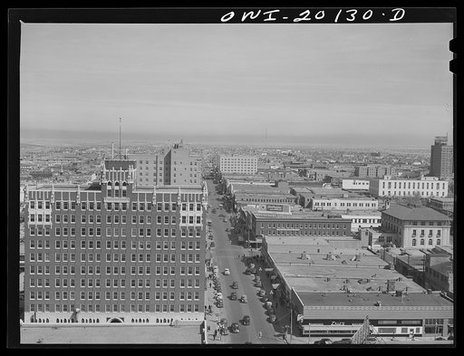 Amarillo, Texas. View over the city