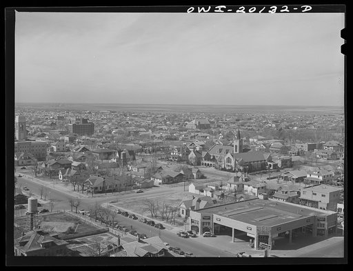Amarillo, Texas. View over the city