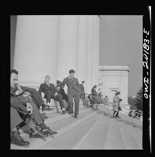 Untitled photo, possibly related to:Washington, D.C. Steps of the National Gallery of Art