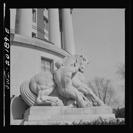 Washington, D.C. A statue in front of the Federal Trade Commission building