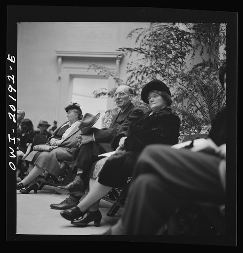 Washington, D.C. Listening to a concert at the National Gallery of Art