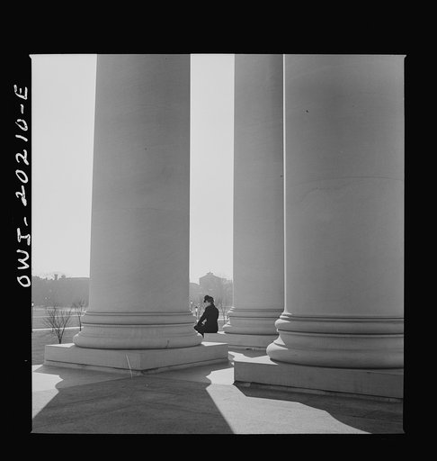 Washington, D.C. Columns of the National Gallery of Art