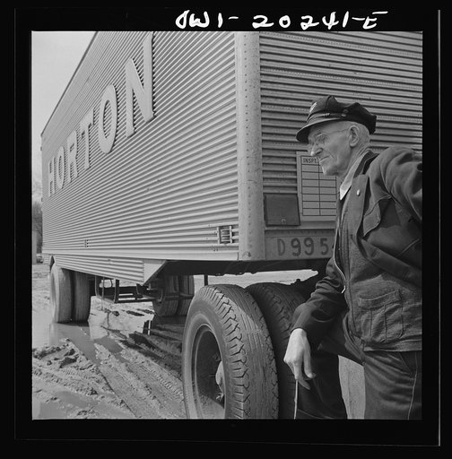 Baltimore, Maryland. Pop Ward, one of the oldest drivers working for the Associated Transport Company