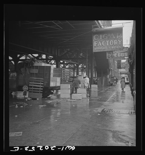 Bronx, New York. Unloading an egg truck