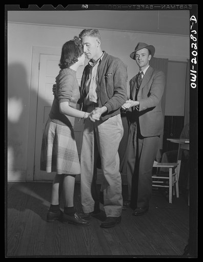 Farm boys and girls dancing to a jukebox at Mary's Place on U.S. Highway 29 near Charlottesville, Virginia