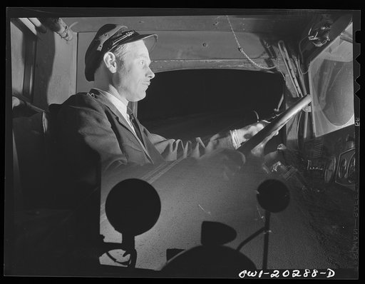 Butch Ryan driving a Brown truck on U.S. highway near Charlottesville, Virginia