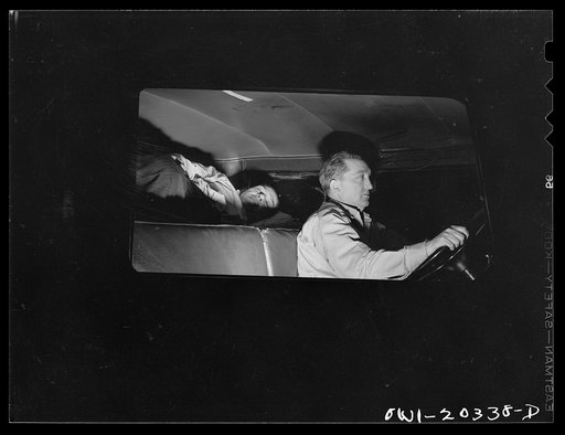 A truck with a sleeper car accomodation on U.S. Highway Route no. 11 near Wytheville, Virginia