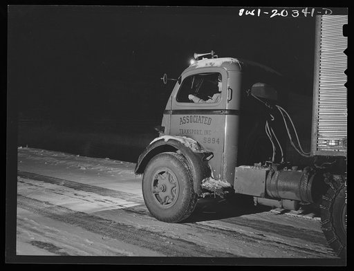 Jim Fletcher on his overnight run, near Elizabethton, Tennessee