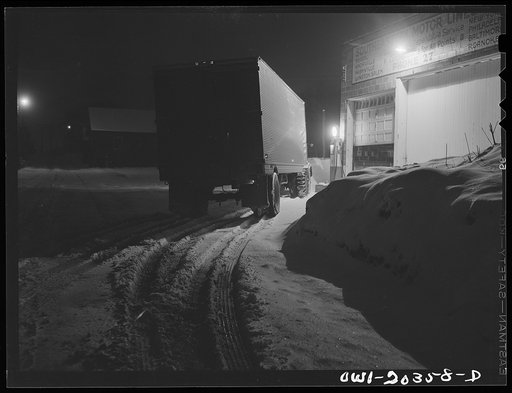 Boone, North Carolina. Truck stopped for refueling