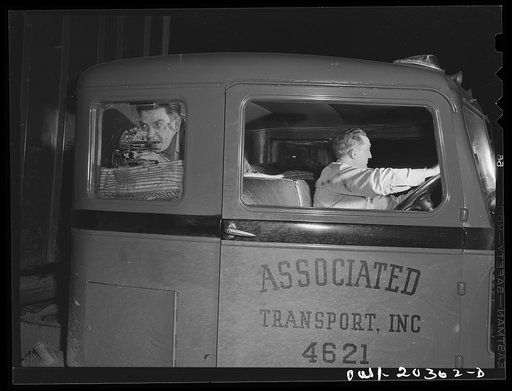 Untitled photo, possibly related to: A truck with a sleeper car accomodation on U.S. Highway Route no. 11 near Wytheville, Virginia