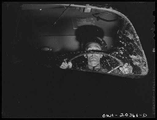 Jim Fletcher driving through eastern Tennessee mountains during a snow storm