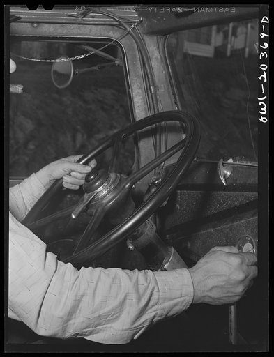 Untitled photo, possibly related to: Jim Fletcher driving through eastern Tennessee mountains during a snow storm