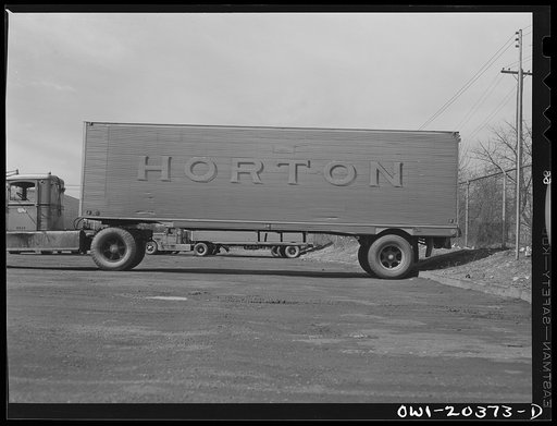 Baltimore, Maryland. A truck trailer