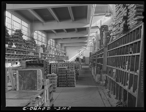 Albuquerque, New Mexico. Part of the Atchison, Topeka and Santa Fe Railroad store department. Over 35,000 different items are carried here