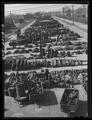 Albuquerque, New Mexico. Part of the Atchison, Topeka and Santa Fe Railroad store department. Over 35,000 different items are carried here