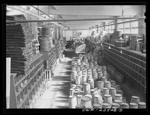 Albuquerque, New Mexico. Part of the Atchison, Topeka and Santa Fe Railroad store department. Over 35,000 items are kept on hand here