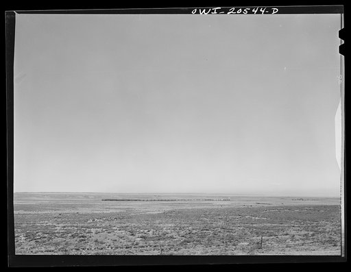 Vaughn, New Mexico. A passing Southern Pacific Railroad freight train