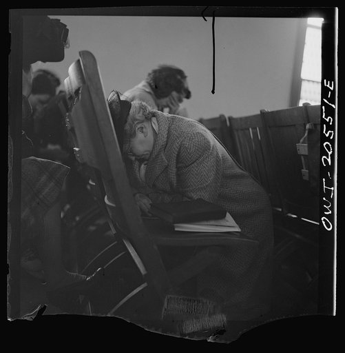 Washington, D.C. Members of the congregation during services at the First Wesleyan Methodist church