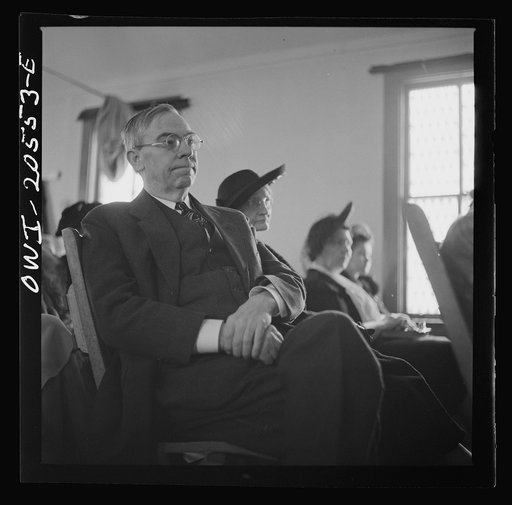 Washington, D.C. Members of the congregation during services at the First Wesleyan Methodist church