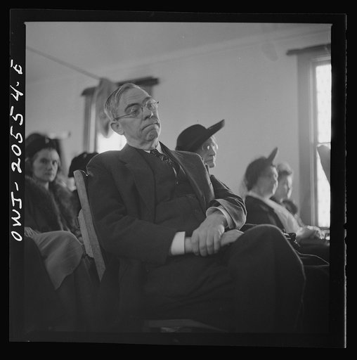 Washington, D.C. Members of the congregation during services at the First Wesleyan Methodist church