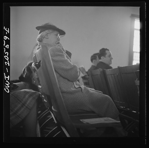 Washington, D.C. Members of the congregation during services at the First Wesleyan Methodist church