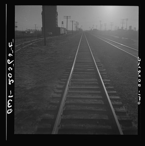 Untitled photo, possibly related to: Canyon, Texas. Approaching the town on the Atchison, Topeka, and Santa Fe Railroad between Amarillo, Texas and Clovis, New Mexico