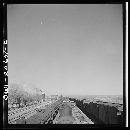 Vaughn, New Mexico. General view of the Atchison, Topeka and Santa Fe Railroad yards