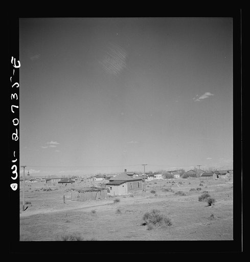 Willard, New Mexico. Passing through the town on the Atchison, Topeka and Santa Fe Railroad between Vaughn and Belen, New Mexico
