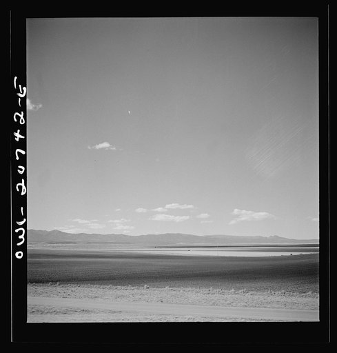 Mountainair, New Mexico. A cultivated field along the Atchison, Topeka and Santa Fe Railroad between Vaughn and Belen, New Mexico