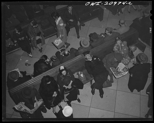 Washington, D.C. Waiting room at the Greyhound bus terminal