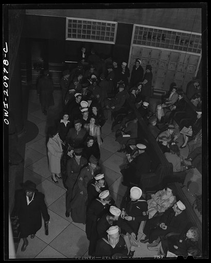 Washington, D.C. Waiting room at the Greyhound bus terminal