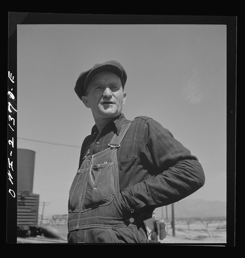 Conductor James E. McCormick operating on a local freight train between Seligman, Arizona and Needles, California