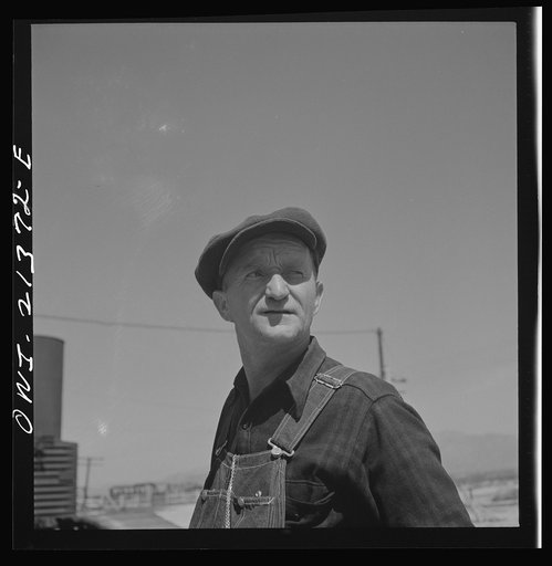 Untitled photo, possibly related to: Conductor James E. McCormick operating on a local freight train between Seligman, Arizona and Needles, California