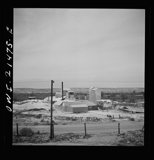 Bryman (vicinity), California. A stonecrushing plant along the Atchison, Topeka and Santa Fe Railroad between Barstow and San Bernardino, California