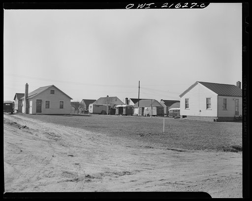 Detroit (vicinity), Michigan. Typical housing near Willow Run bomber plant