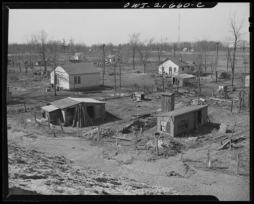 Detroit (vicinity), Michigan. Typical shack housing near Willow Run bomber plant