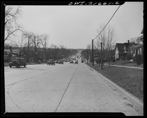Ypsilanti, Michigan. Four o'clock traffic