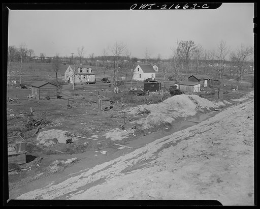 Detroit (vicinity), Michigan. Housing near Willow Run bomber plant