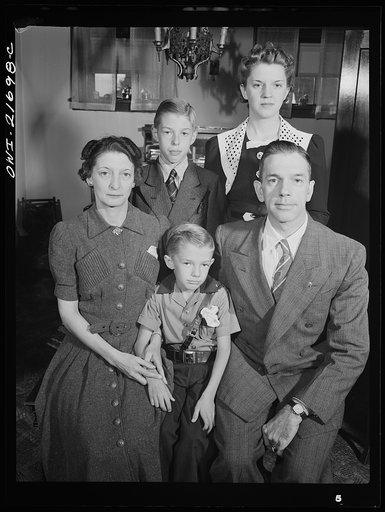 Untitled photo, possibly related to: Rochester, New York. The Babcocks, an American family
