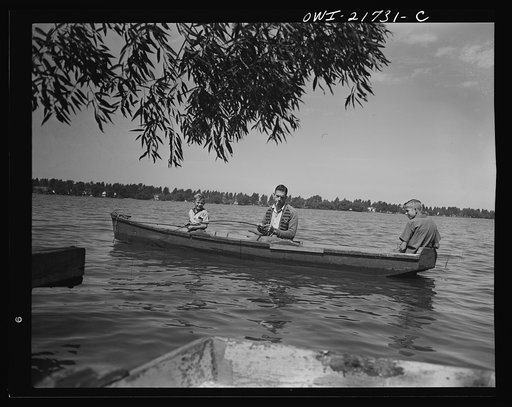 Rochester, New York. Mr. Babcock and his two sons, Earl and Howard, fishing on Sunday afternoon