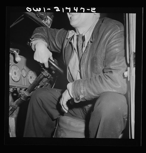Untitled photo, possibly related to: Pearlington (vicinity), Mississippi. James Hall, truck driver, enroute to New Orleans on U.S. Highway 90
