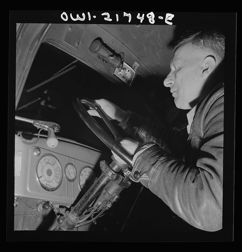 Pearlington (vicinity), Mississippi. James Hall, truck driver, enroute to New Orleans on U.S. Highway 90