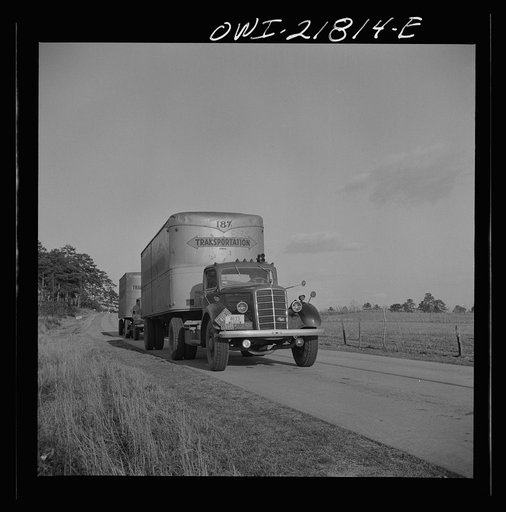 Untitled photo, possibly related to: Montgomery, Alabama. Jim Bishop enroute from Atlanta to Montgomery, Alabama on U.S. Highway 29 in Georgia
